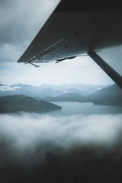 Misty Mountain Flight, Pacific Northwest