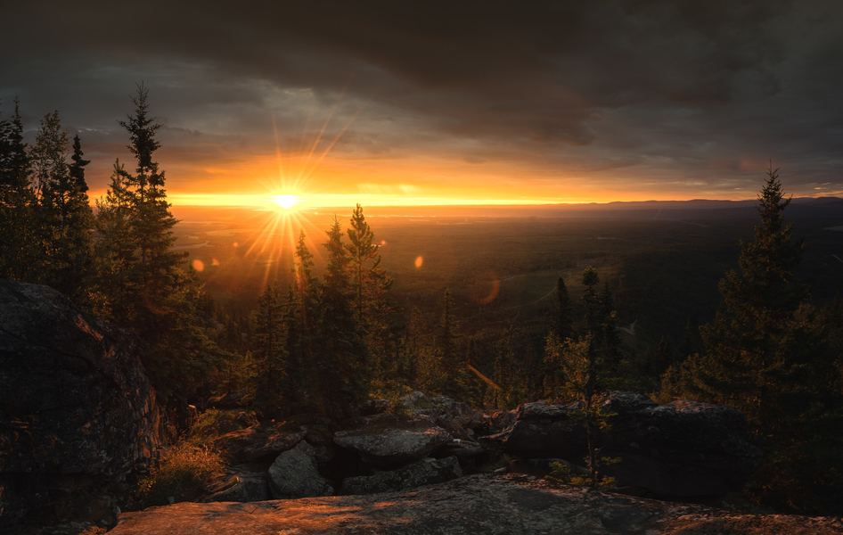 Sunrise Over the Peace Valley, Peace Region
